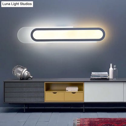 DecorBites™ DecorBites™ Modern LED Vanity Light with Acrylic Shade - White Wall Sconce - Warm/White Light - 12"/18"/20" Wide