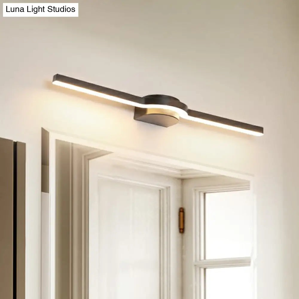 DecorBites™ DecorBites™ Modern LED Vanity Lighting Fixture - Simplicity Linear Acrylic Bathroom Wall Sconce