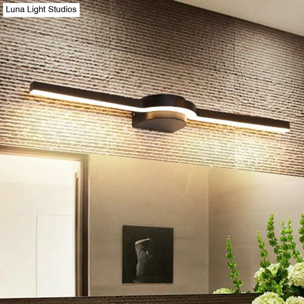 DecorBites™ DecorBites™ Modern LED Vanity Lighting Fixture - Simplicity Linear Acrylic Bathroom Wall Sconce