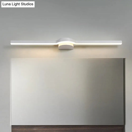 DecorBites™ DecorBites™ Modern LED Vanity Lighting Fixture - Simplicity Linear Acrylic Bathroom Wall Sconce
