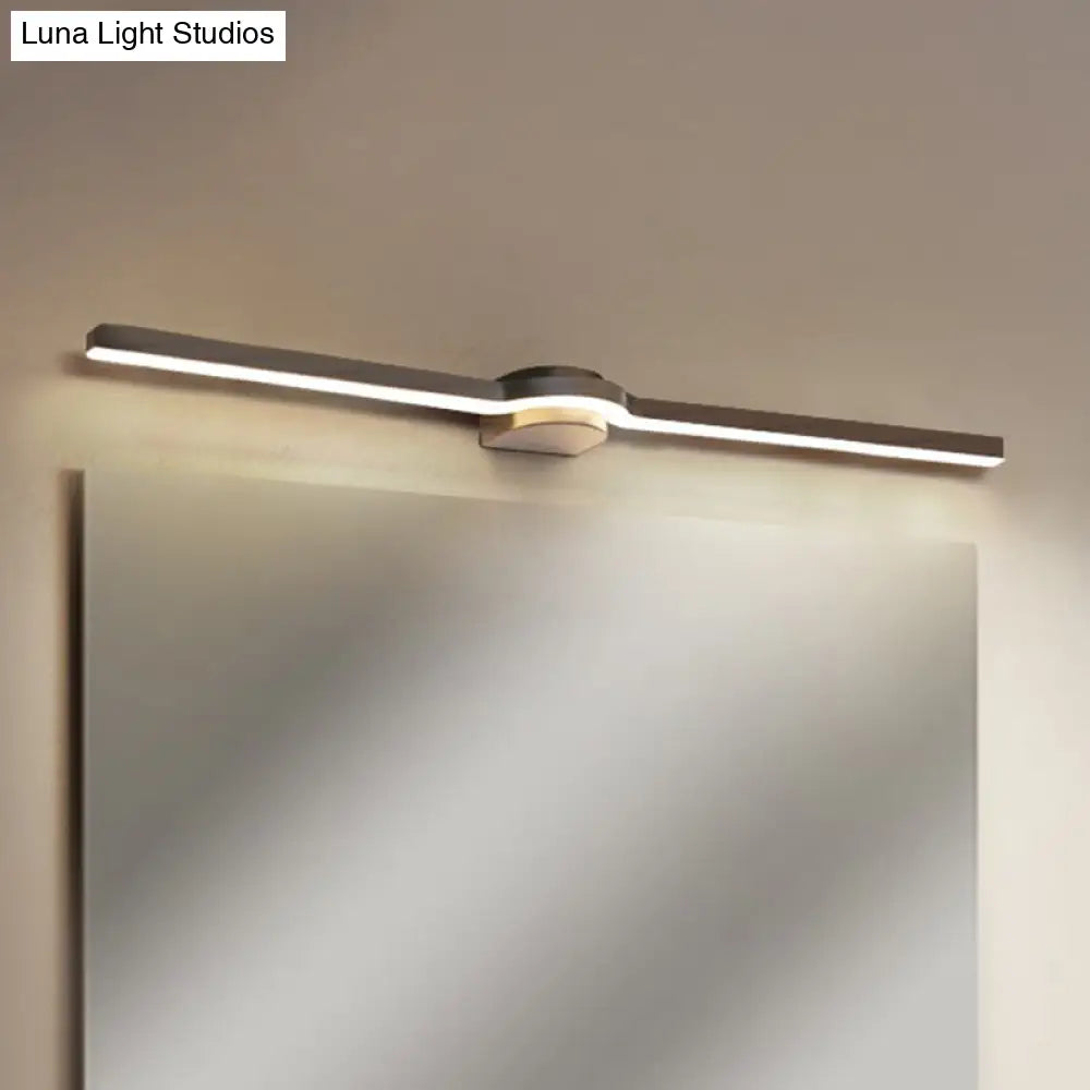 DecorBites™ DecorBites™ Modern LED Vanity Lighting Fixture - Simplicity Linear Acrylic Bathroom Wall Sconce