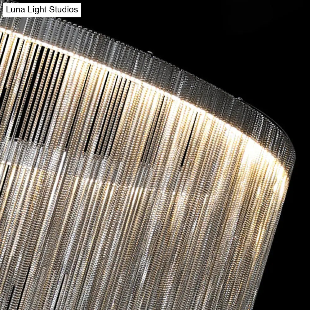 DecorBites™ DecorBites™ Modern LED Wall Lamp for Living Room - Silver Fountain Wall Mount Light Fixture