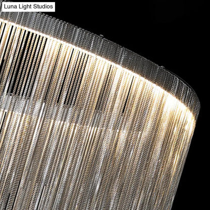 DecorBites™ DecorBites™ Modern LED Wall Lamp for Living Room - Silver Fountain Wall Mount Light Fixture