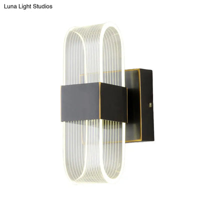 DecorBites™ DecorBites™ Modern LED Wall Sconce Light: Metal Square Design, Black Finish, Ideal for Living Room