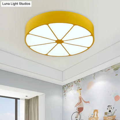 DecorBites™ DecorBites™ Modern Lemon Flat Ceiling Light for Kindergarten Classrooms