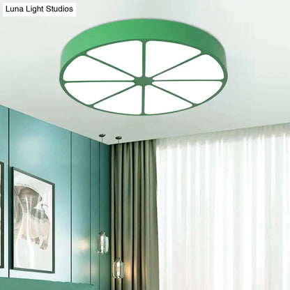 DecorBites™ DecorBites™ Modern Lemon Flat Ceiling Light for Kindergarten Classrooms