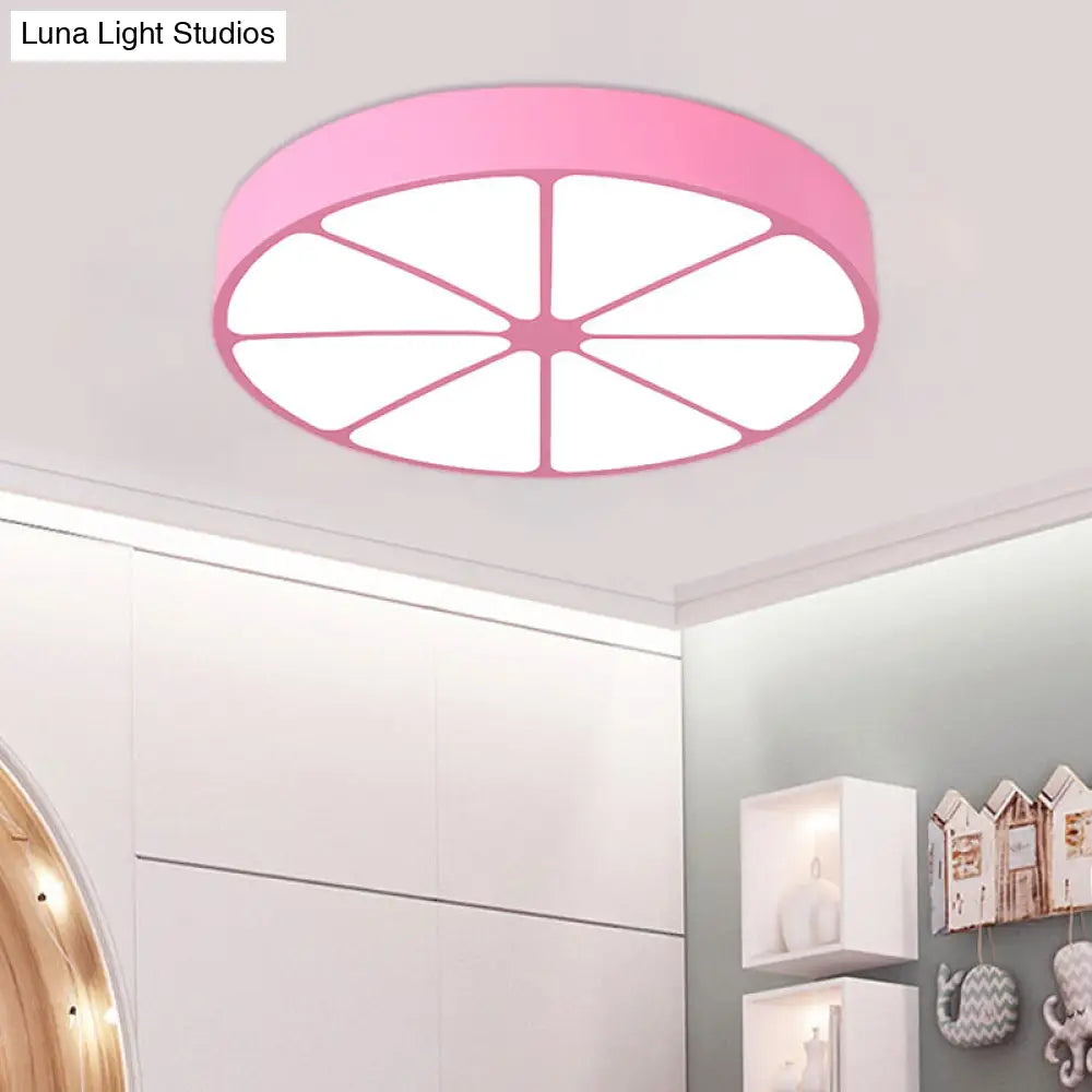 DecorBites™ DecorBites™ Modern Lemon Flat Ceiling Light for Kindergarten Classrooms