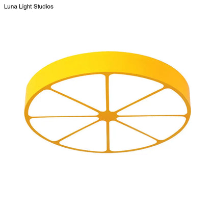 DecorBites™ DecorBites™ Modern Lemon Flat Ceiling Light for Kindergarten Classrooms