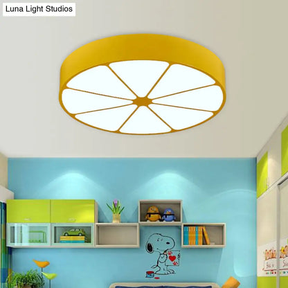 DecorBites™ DecorBites™ Modern Lemon Flat Ceiling Light for Kindergarten Classrooms
