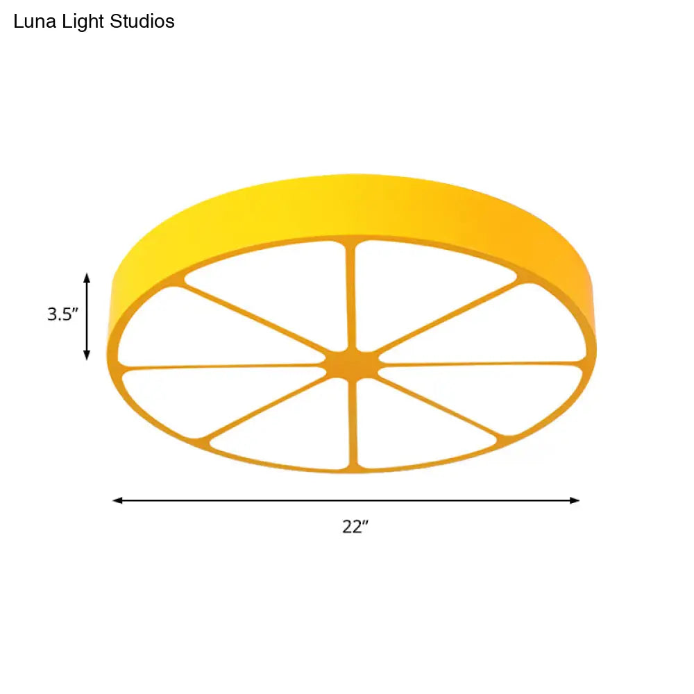 DecorBites™ DecorBites™ Modern Lemon Flat Ceiling Light for Kindergarten Classrooms