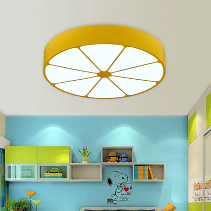 DecorBites™ DecorBites™ Modern Lemon Flat Ceiling Light for Kindergarten Classrooms