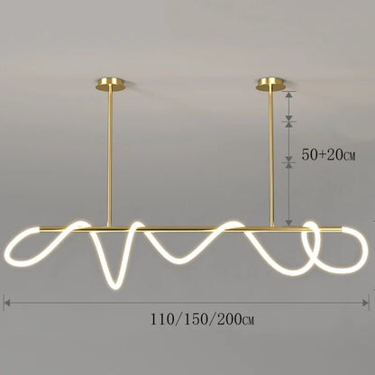 Modern Linear Brushed Stainless Pendant Light - Decorbites