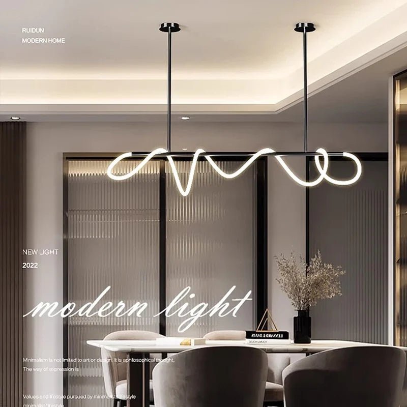 Modern Linear Brushed Stainless Pendant Light - Decorbites