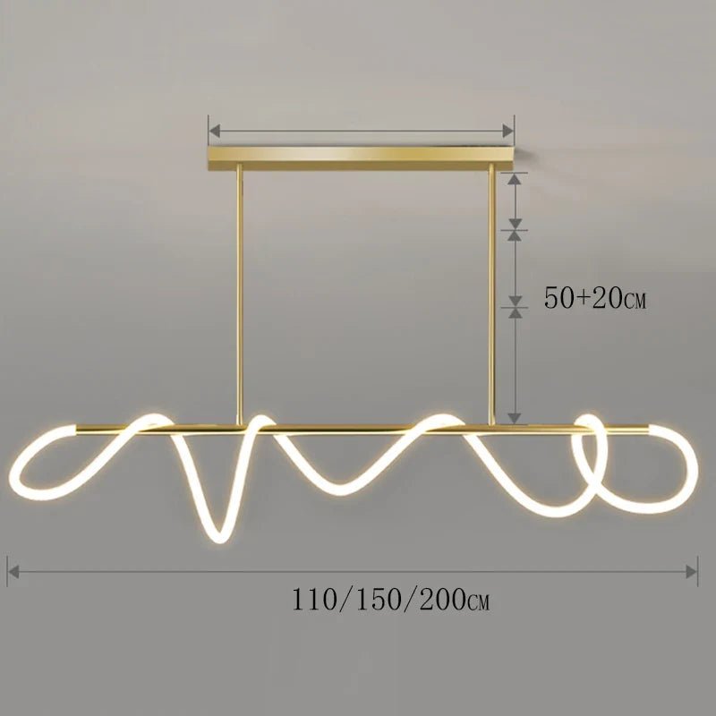 Modern Linear Brushed Stainless Pendant Light - Decorbites