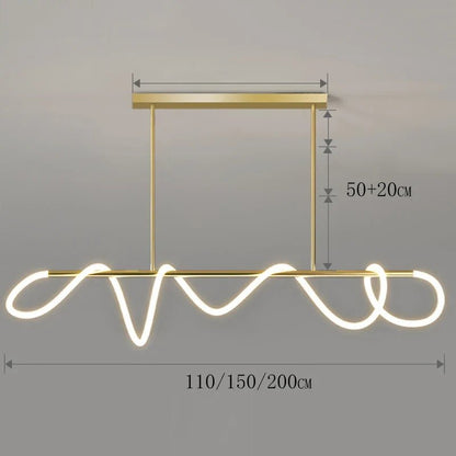 Modern Linear Brushed Stainless Pendant Light - Decorbites