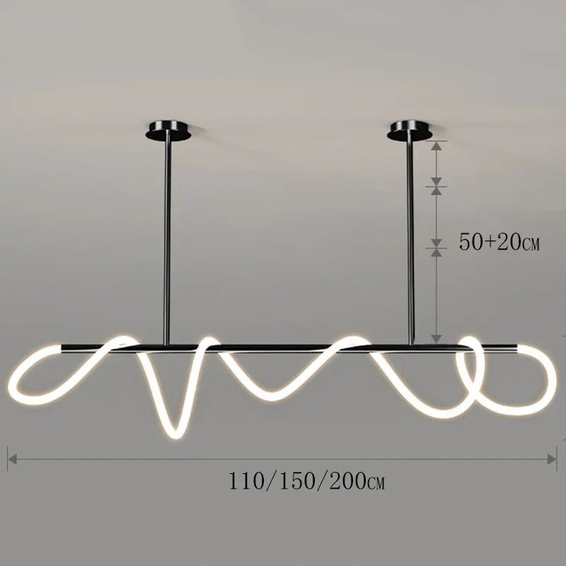 Modern Linear Brushed Stainless Pendant Light - Decorbites