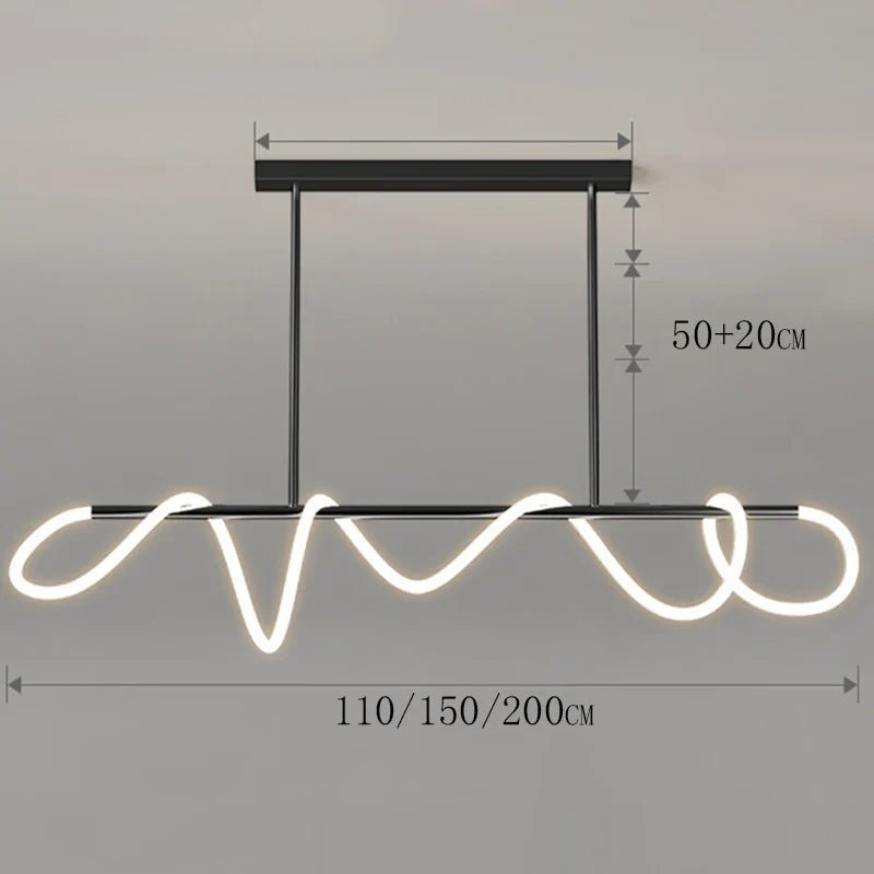 Modern Linear Brushed Stainless Pendant Light - Decorbites