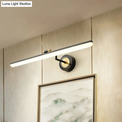 DecorBites™ DecorBites™ Modern Linear LED Bathroom Vanity Light Fixture in Black/Gold - Minimalist Wall Lighting