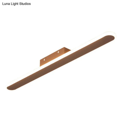 DecorBites™ DecorBites™ Modern Linear Metallic LED Flush Mount Ceiling Light for Corridor