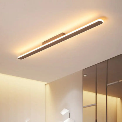 DecorBites™ DecorBites™ Modern Linear Metallic LED Flush Mount Ceiling Light for Corridor
