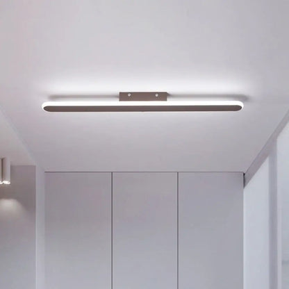 DecorBites™ DecorBites™ Modern Linear Metallic LED Flush Mount Ceiling Light for Corridor