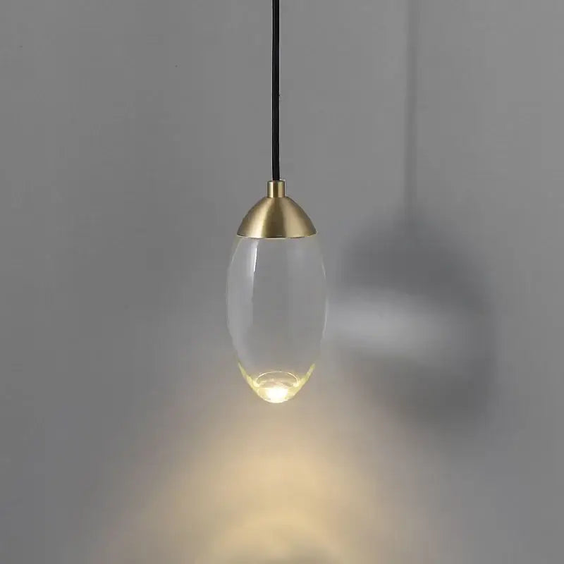 Modern luxury gold crystal led wall light with clear glass bulb and brass top suspended by black cord for decorbites crystal led wall decor