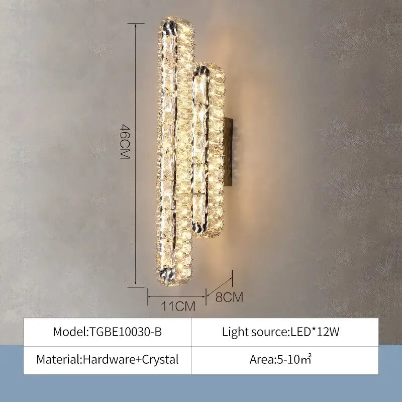 Modern luxury rectangular crystal ceiling chandelier with sparkling crystal elements in a sleek metallic frame for decorbites crystal ceiling lighting