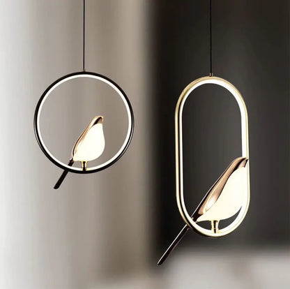 Modern Magpie Bird LED Pendant Lights
