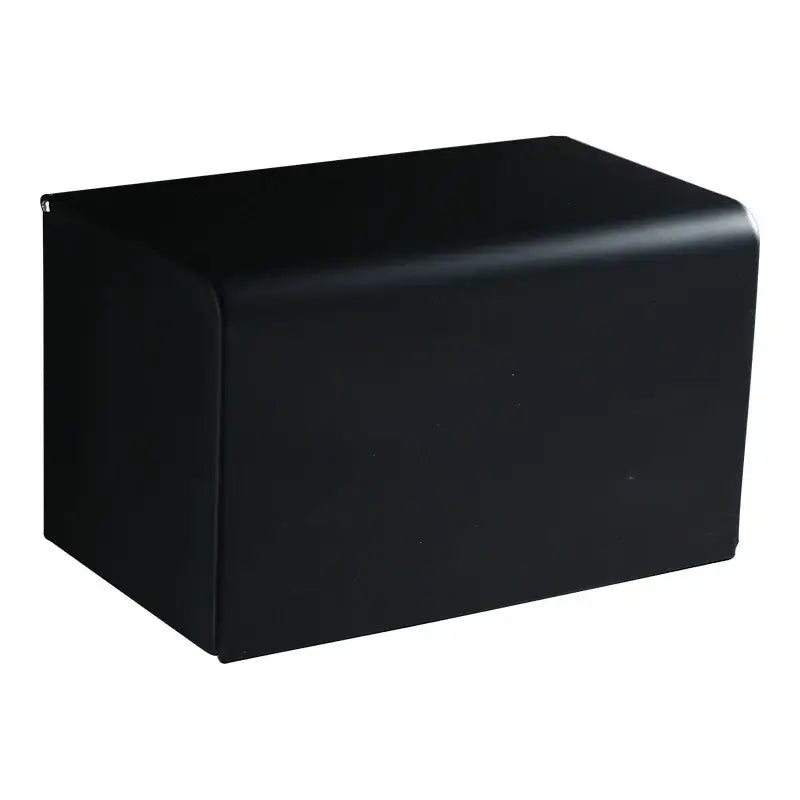 Modern matte black aluminum paper holder with smooth finish decorbites black aluminum bathroom cube rack