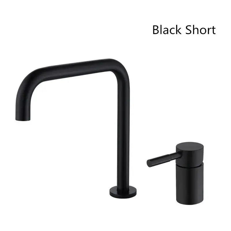 Modern matte black and brushed gold basin faucet with short black matte basin faucet for bathroom decorbites black basin