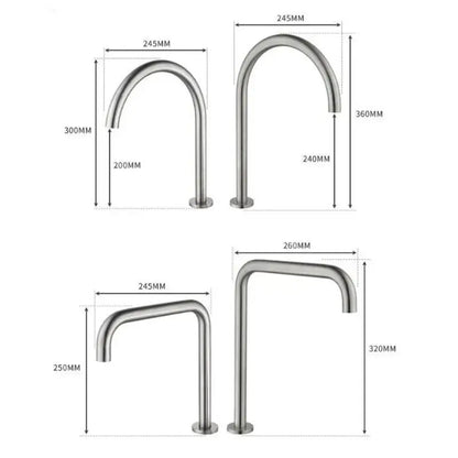 Stainless steel basin faucet with sleek curved spout and polished finish for modern decorbites black basin faucet use