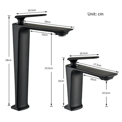 Modern matte black basin mixer bathroom vanity tap with sleek black matte finish and integrated handle decorbites black basin