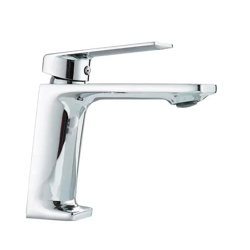 Modern chrome finished bathroom faucet with sleek rectangular spout and flat handle for decorbites black basin mixer tap