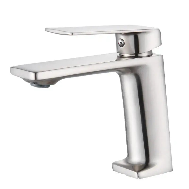 Modern matte black basin mixer tap with single lever and sleek brushed stainless steel spout for bathroom decorbites black basin