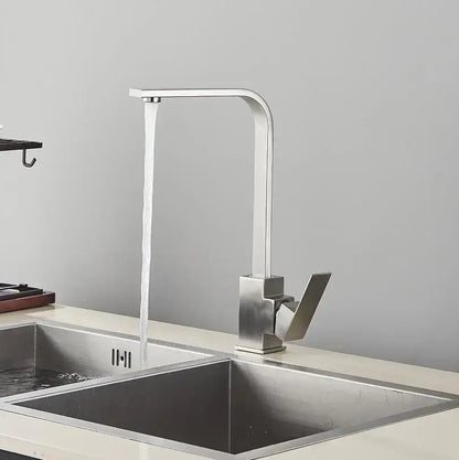 Modern matte black bathroom faucet set with sleek brushed stainless steel high-arc spout for bathroom faucet use