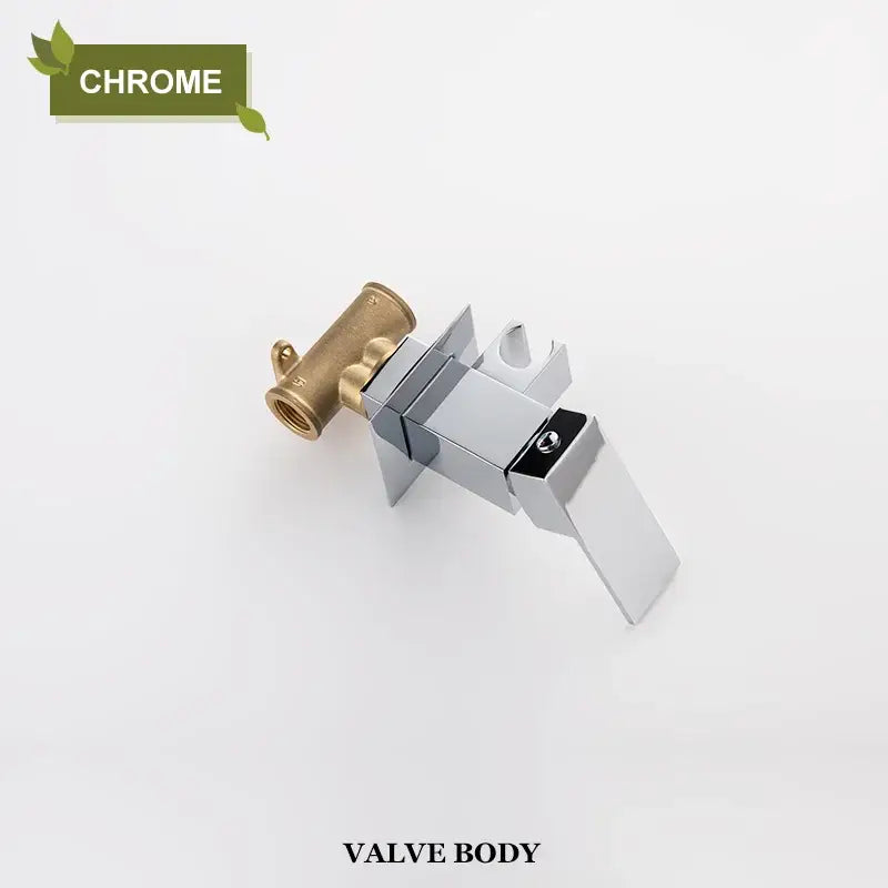 Modern matte black bidet faucet shower mixer with chrome-finished valve body and brass connection fitting shown from back side
