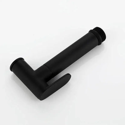 Modern matte black brass bidet faucet handheld sprayer with sleek design for bathroom use by decorbites brass bidet