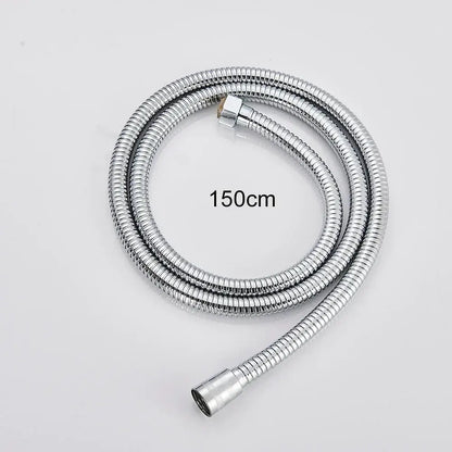 Modern matte black and brushed nickel handshower head with 150cm stainless chrome finished flexible shower hose decorbites black abs