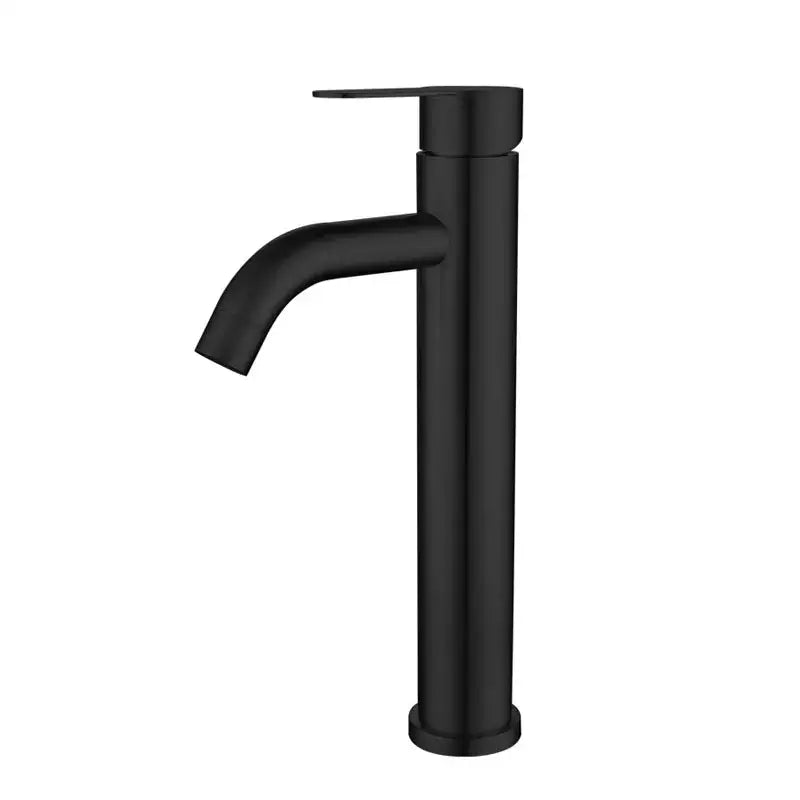Modern matte black brushed tall basin sink faucet with a sleek minimalist design for decorbites brushed tall decor