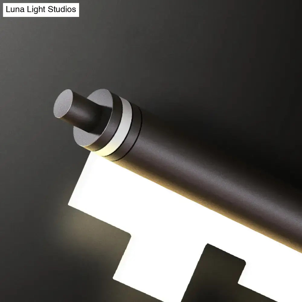 Modern matte black led island light with acrylic shade warm white and chain cord length features a sleek cylindrical design