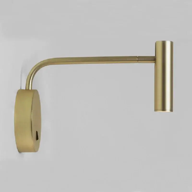 Gold finished adjustable wall lights with sleek minimalist design for bedroom decorbites gold led wall use