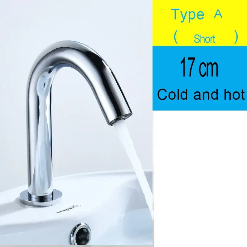 Modern matte black sensor faucet with sleek chrome finish and curved design for bathroom basin use decorbites black sensor