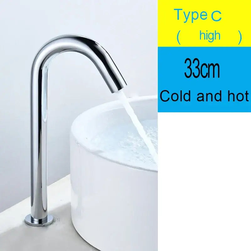 Modern chrome-finished high-arc kitchen faucet with sleek design perfect for decorbites black sensor faucet setups