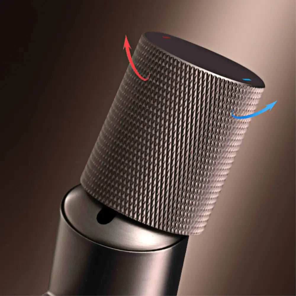 Modern matte bronze basin faucet with silver textured knob featuring matte finish and diagonal ridges with indicator lights
