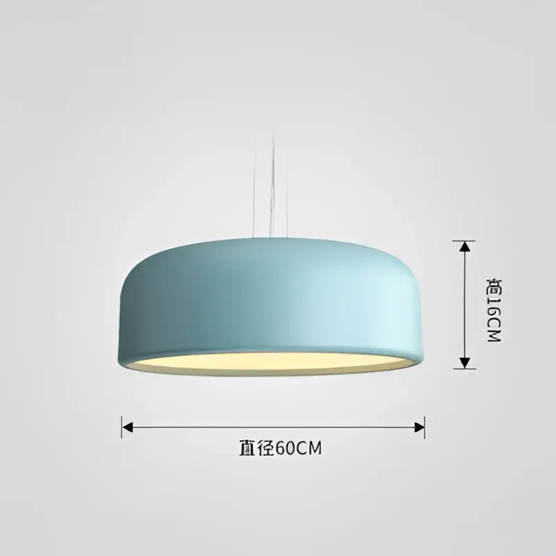 Modern matte green macaron ceiling chandelier with a minimalist circular design for living room decorbites colorful macaron
