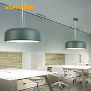 Modern matte green macaron ceiling chandelier with sleek circular pendant lights for decorbites colorful macaron decor