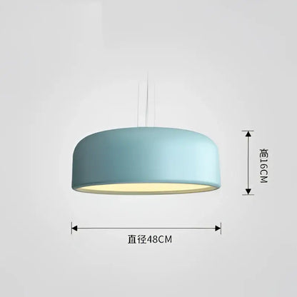 Modern matte green macaron ceiling chandelier with a smooth dome and warm yellow glow for living room decorbites colorful macaron