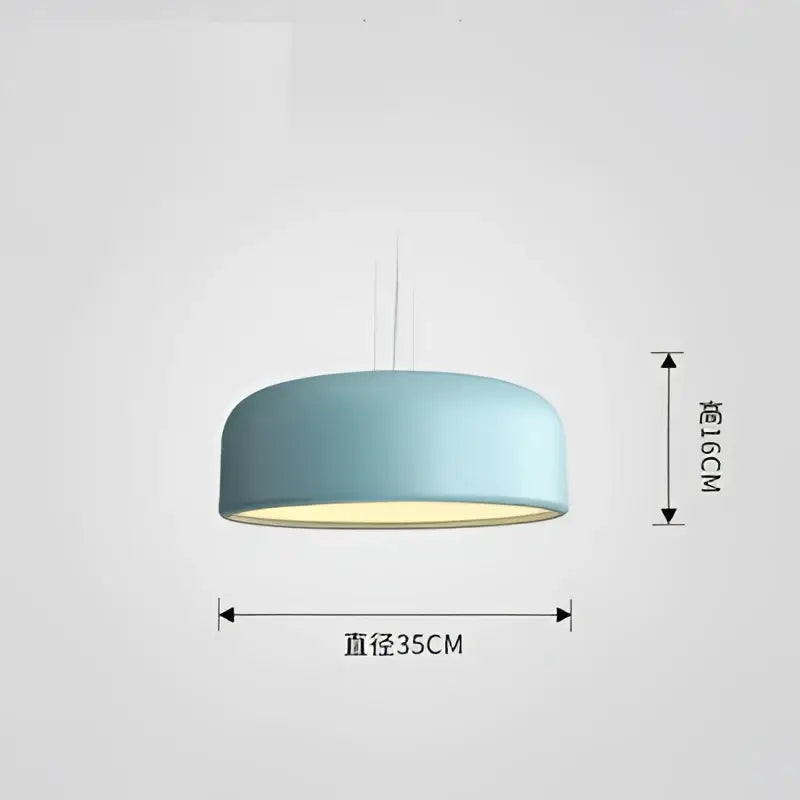 Modern matte green macaron ceiling chandelier with a smooth blue pendant lamp and warm glow for living room decorbites colorful macaron