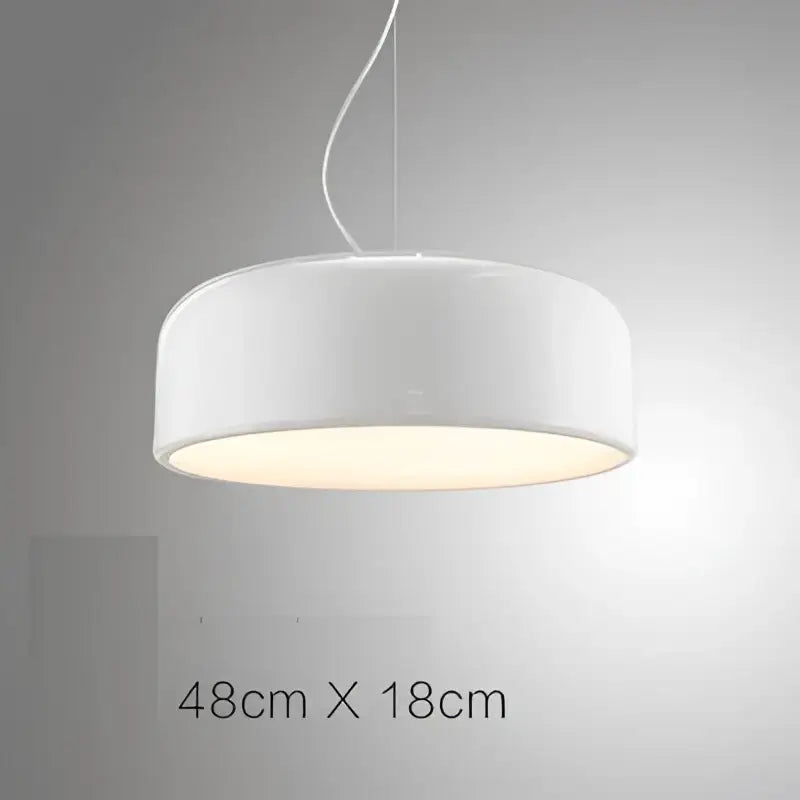 Modern matte green macaron ceiling chandelier with white cylindrical pendant light featuring smooth matte finish and warm glow