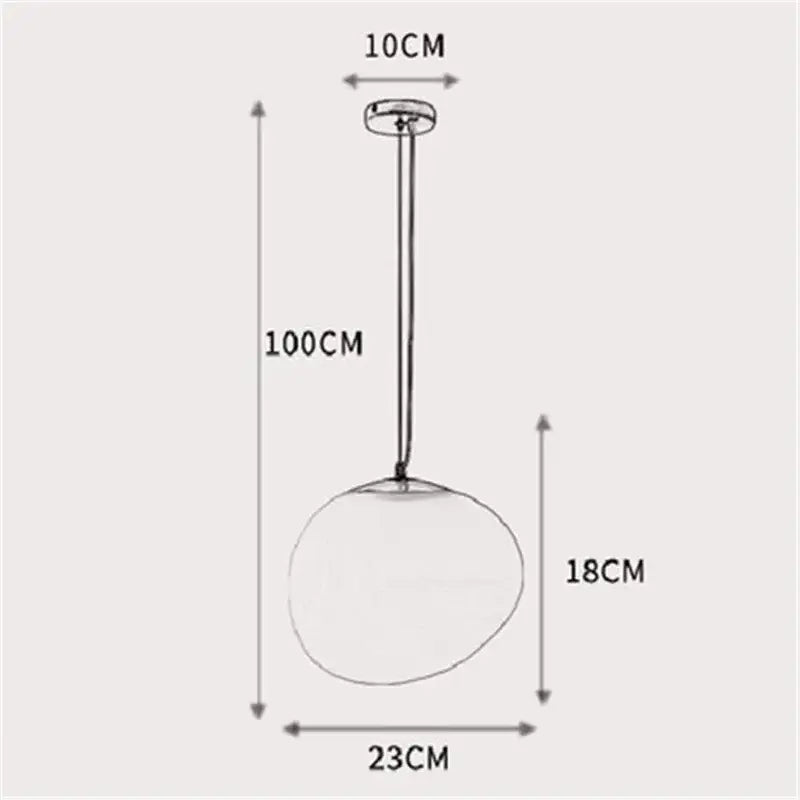 Minimalist matte white frosted glass pendant light with metal chain 100cm height for kitchen decorbites gregg glass